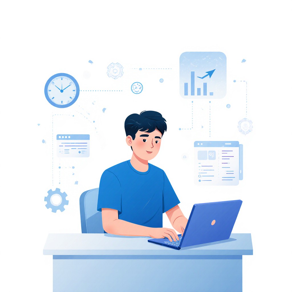 程序员在技术面试中词汇用不上导致表达受阻的插画